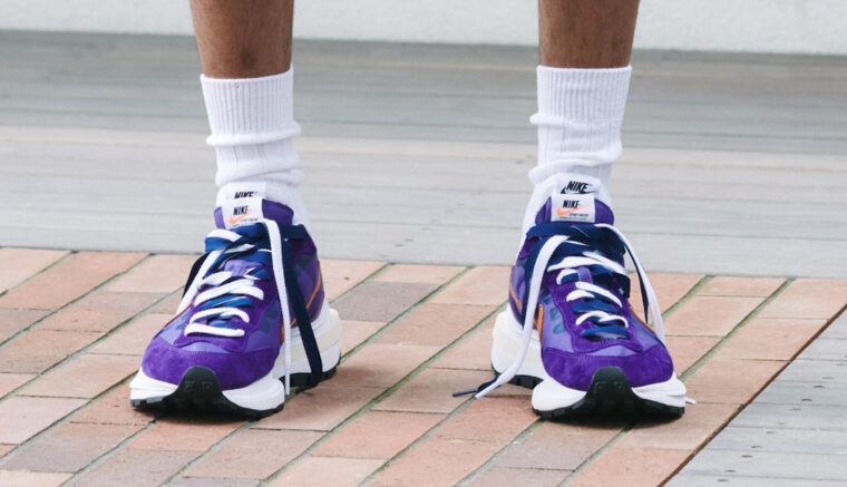 sacai x Nike VaporWaffle Purple