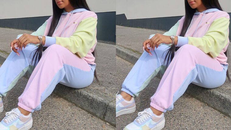 nike mini metallic swoosh pastel