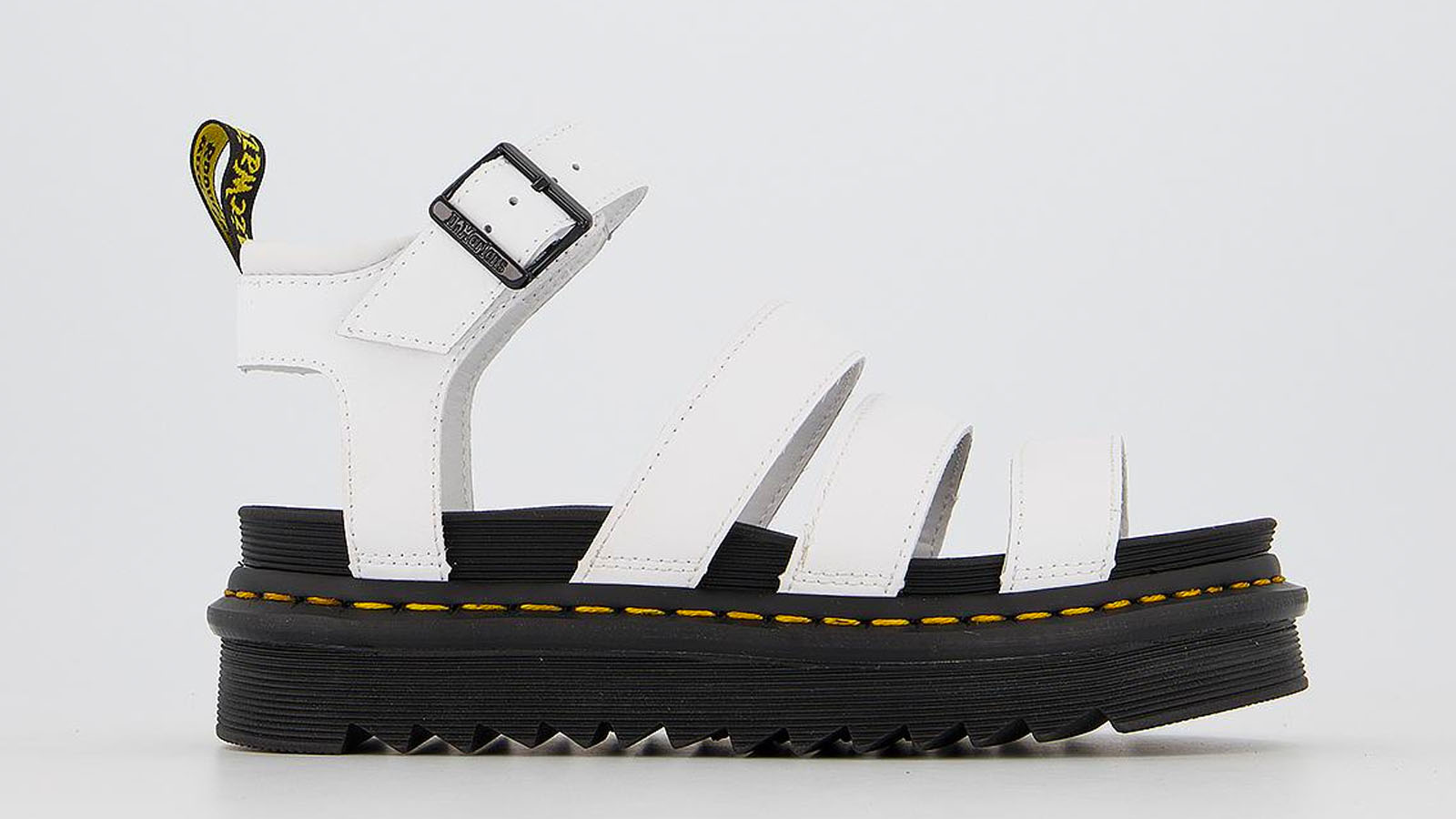 white dr marten sandals