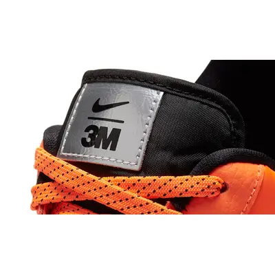 3M x Nike Nike Training Air Max Alpha sneakers in triple black Total Orange Closeup