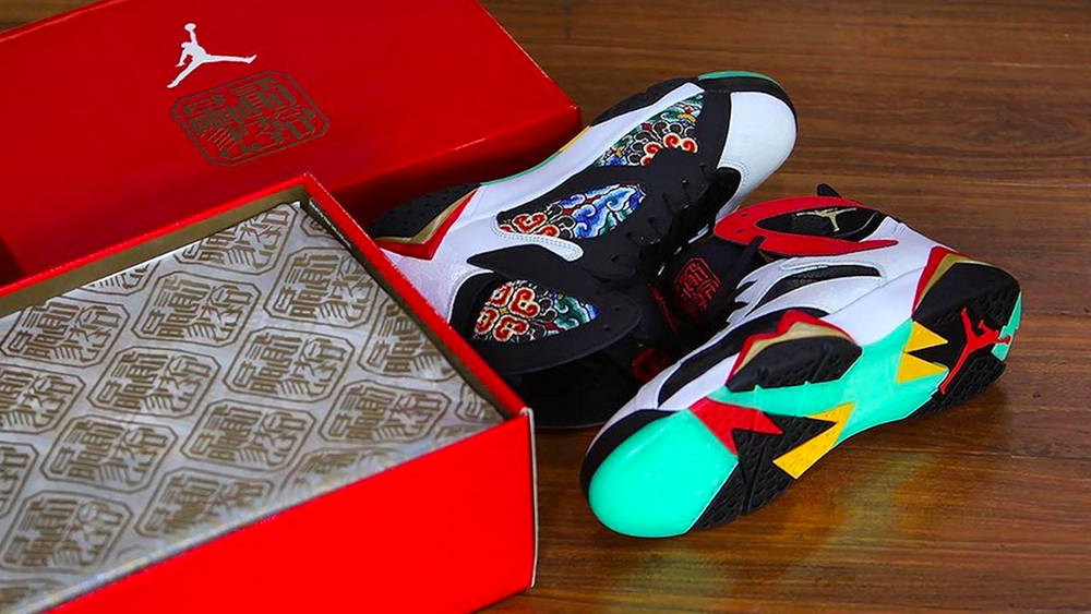 Image via gc911 Air Jordan 7 GC "Chile Red"