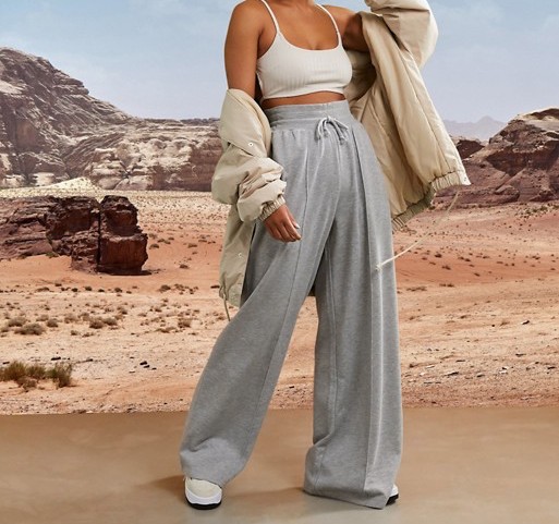 ASOS 4505 Wide Leg Jogger Grey