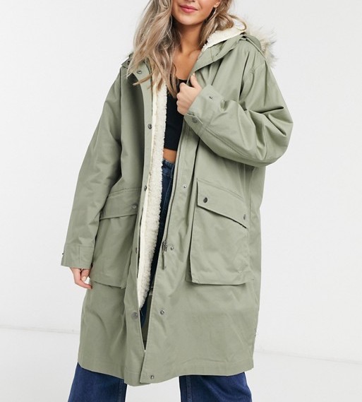 ASOS Design Faux Fur Lined Parka