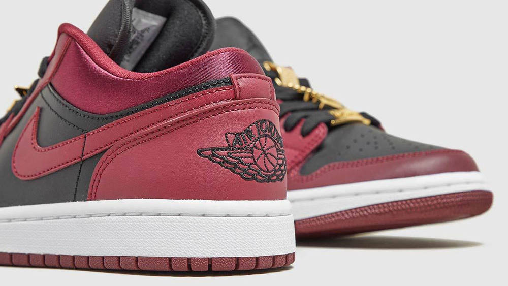Air Jordan 1 Low Black Red Gold 2