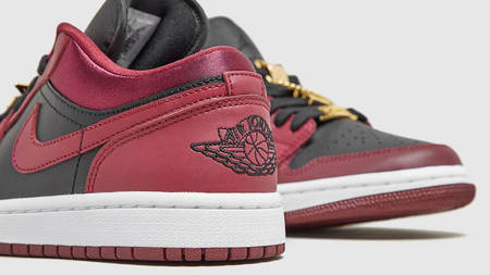 This Women's Air Jordan 1 Low Looks Luxurious With Velvet Heels & Gold Details This Women's Air Jordan 1 Low Looks Luxurious With Velvet Heels & Gold Details