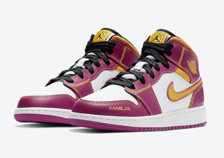 Air Jordan 1 Mid GS Familia Magenta