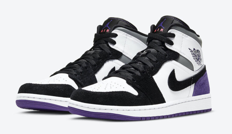 Air Jordan 1 Mid SE Varsity Purple frotn