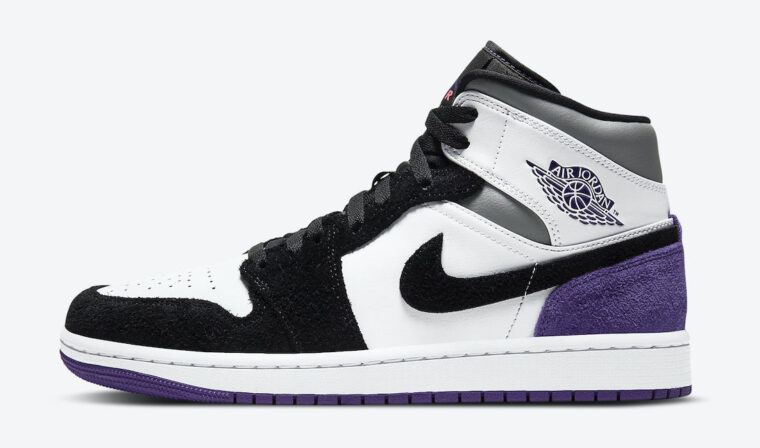 Air Jordan 1 Mid SE Varsity Purple side