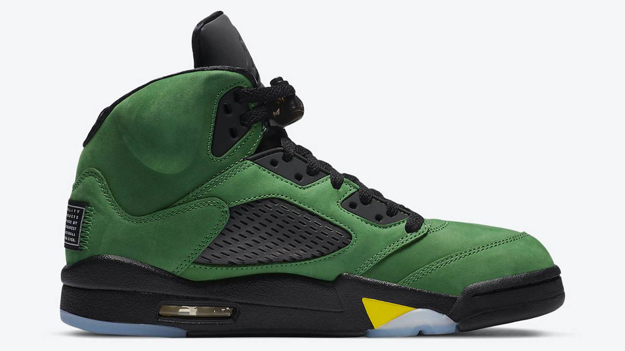 Air Jordan 5 "Oregon Ducks Apple Green"