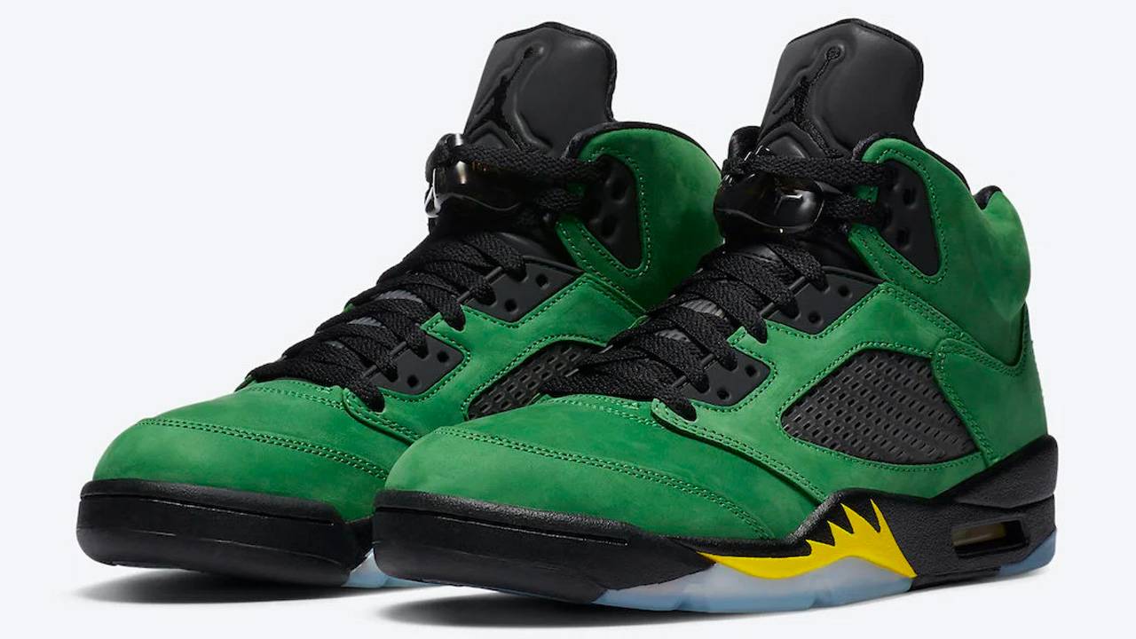 green apple jordan 5