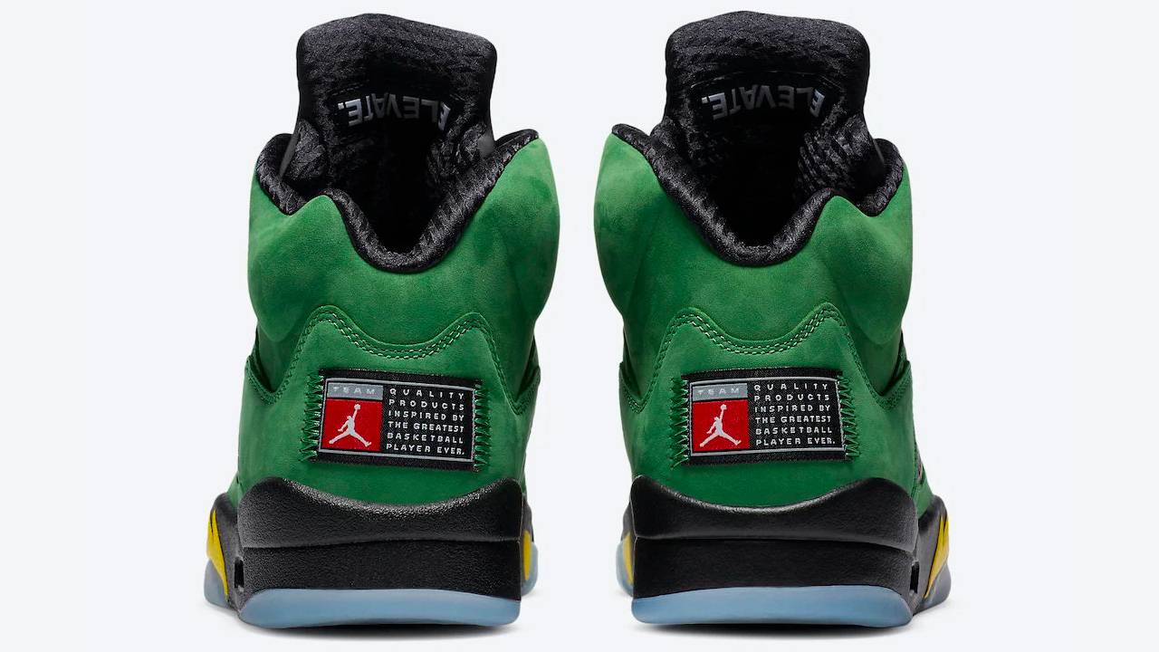 Air Jordan 5 "Oregon Ducks Apple Green"