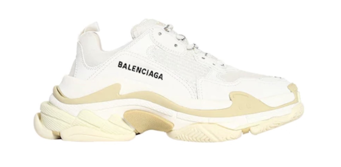 Balenciaga Triple S White Cream