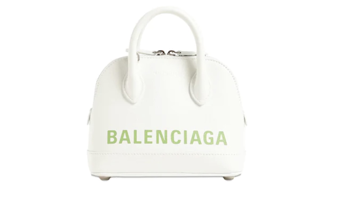 Balenciaga Ville Leather Bag White