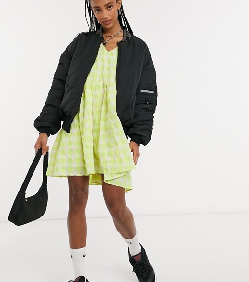 COLLUSION MA1 Bomber Jacket Black