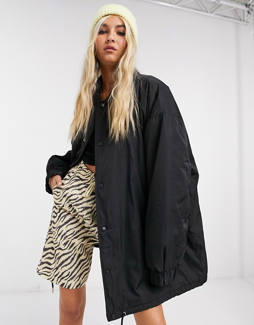 COLLUSION Oversized Jacket Black