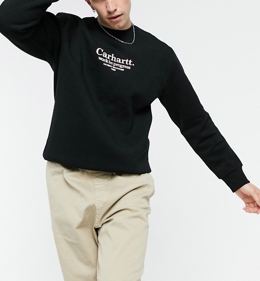 Carhartt WIP Logo Sweatshirt Black