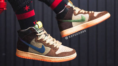 Concepts x Nike SB Dunk High Duck On Foot Side 1
