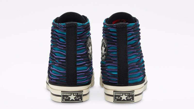 Converse Chuck 70 Hi Top Vibrant Knit Ocean Depths Back