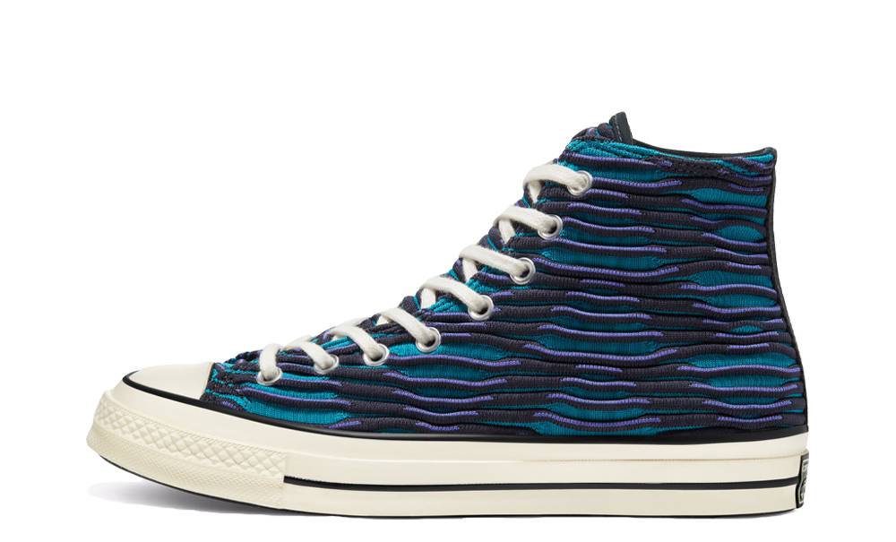 Converse Chuck 70 Hi Top Vibrant Knit Ocean Depths