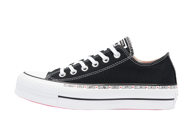 Converse Chuck Taylor All Star Platform Low Top Black White