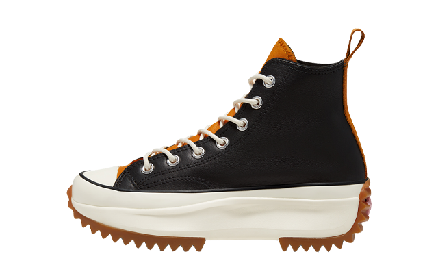 Converse Run Star Hike High Top Black Saffron Yellow