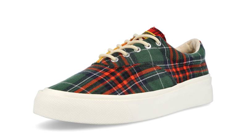 Converse Skidgrip OX Twisted Plaid Green Multi Front