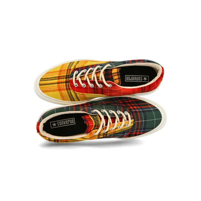 Converse giant Skidgrip OX Twisted Plaid Green Multi Middle