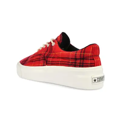 el producto Converse All Star Hi para mujer Twisted Plaid Red Egret Back
