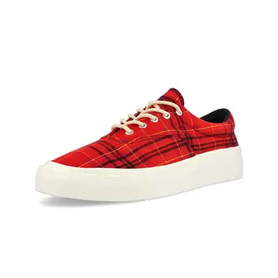 el producto Converse All Star Hi para mujer Twisted Plaid Red Egret Front