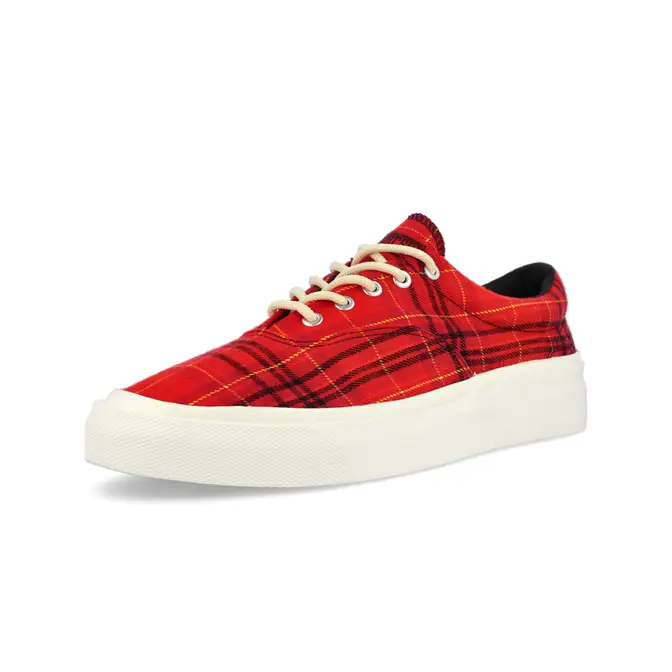 el producto Converse All Star Hi para mujer Twisted Plaid Red Egret Front