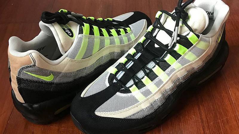 Denham x Nike Air Max 95 Black Volt | Where To Buy | DD9519-001