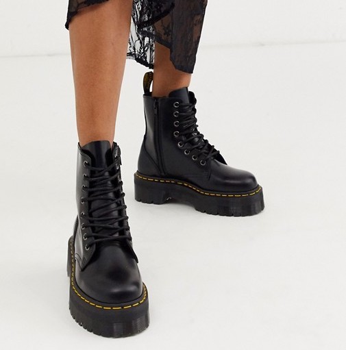 Dr Martens Jadon Flatform Boots Black