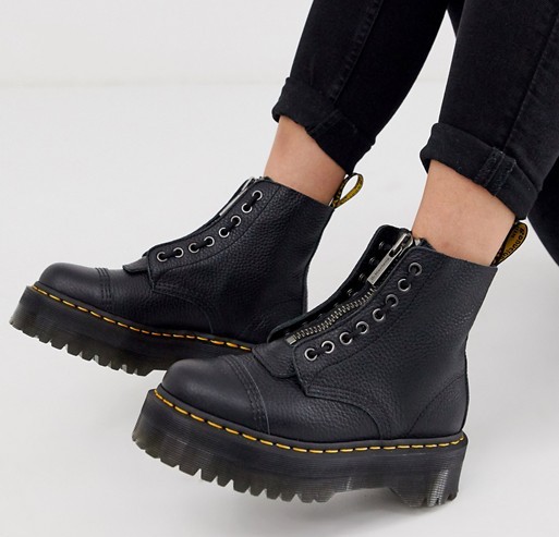 Dr Martens Sinclair Flatform Boots Black