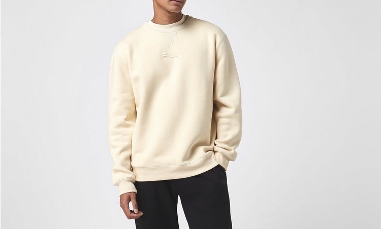 FILA Logo Crew Sweatshirt Cream