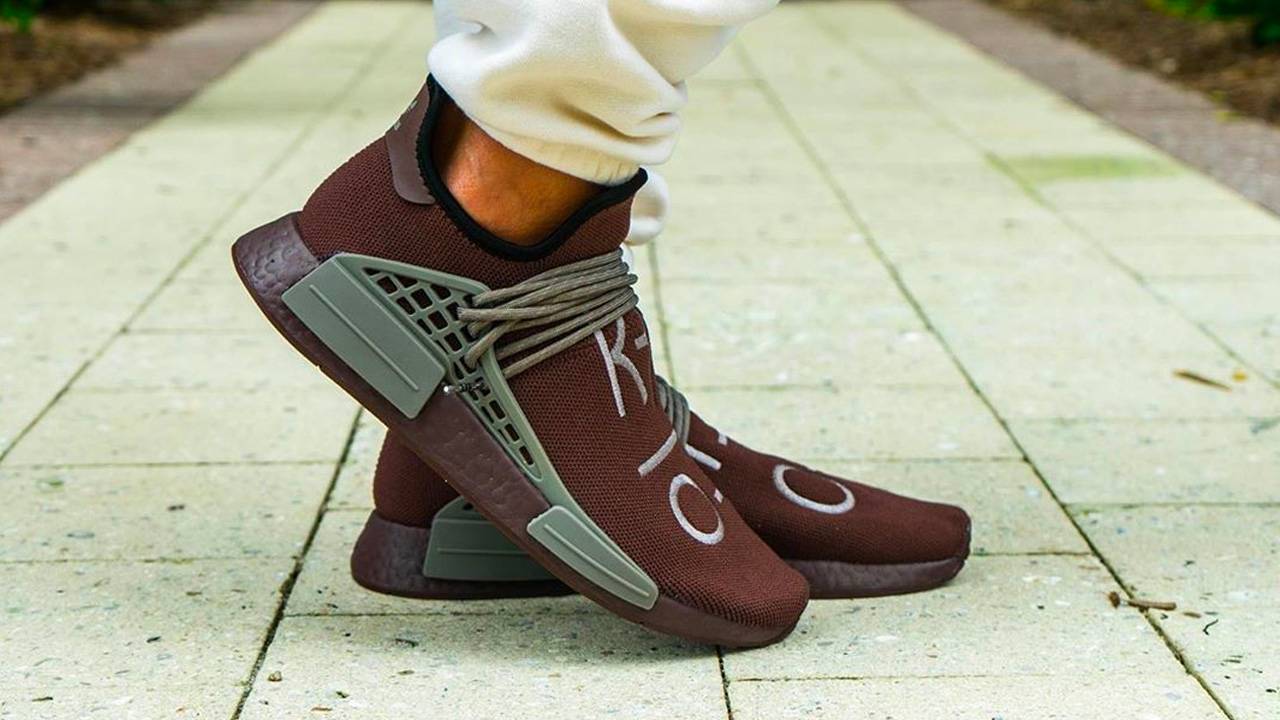 An On-Foot Look at the Pharrell Williams x adidas NMD Hu "Black" & "Chocolate"