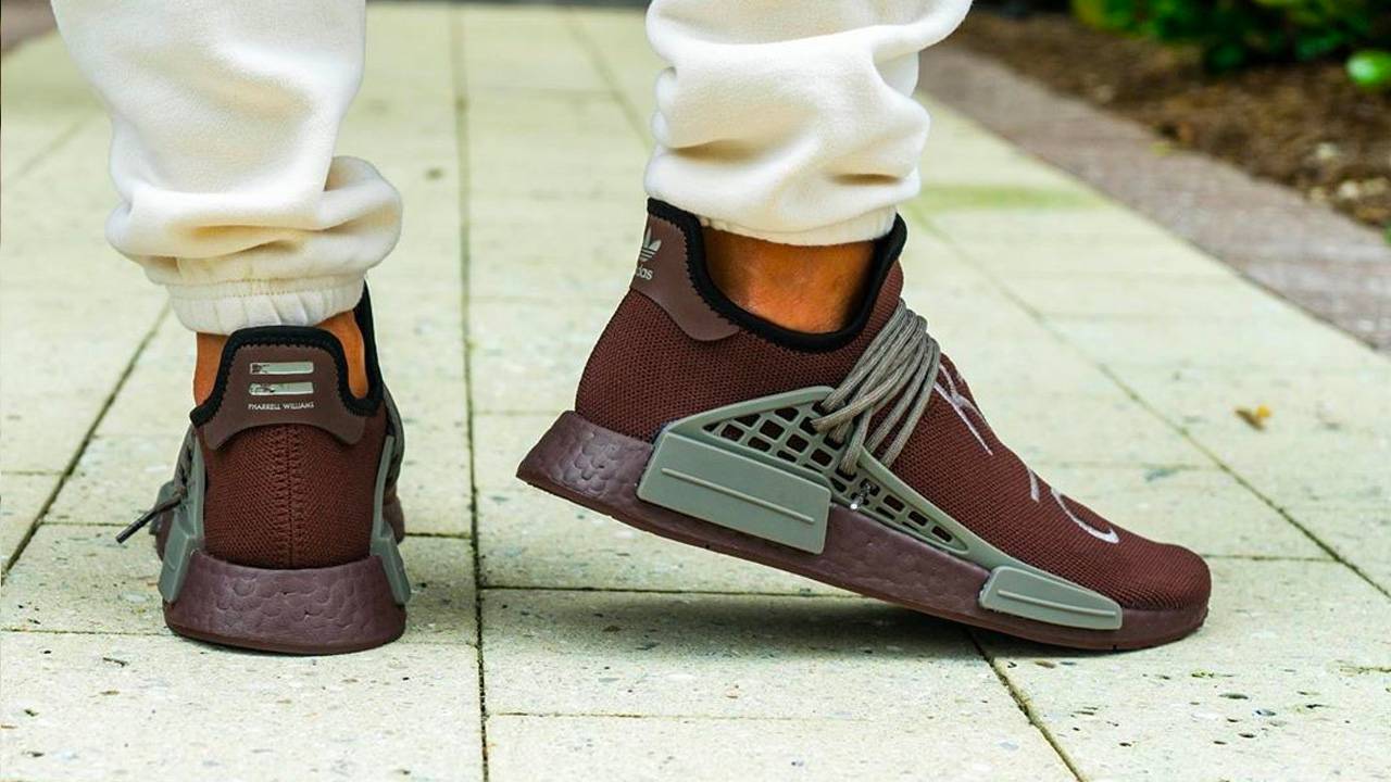 An On-Foot Look at the Pharrell Williams x adidas NMD Hu "Black" & "Chocolate"
