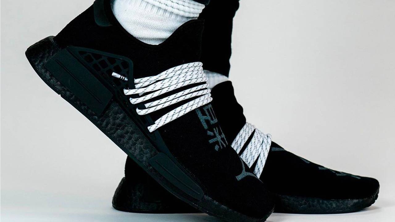 An On-Foot Look at the Pharrell Williams x adidas NMD Hu "Black" & "Chocolate"