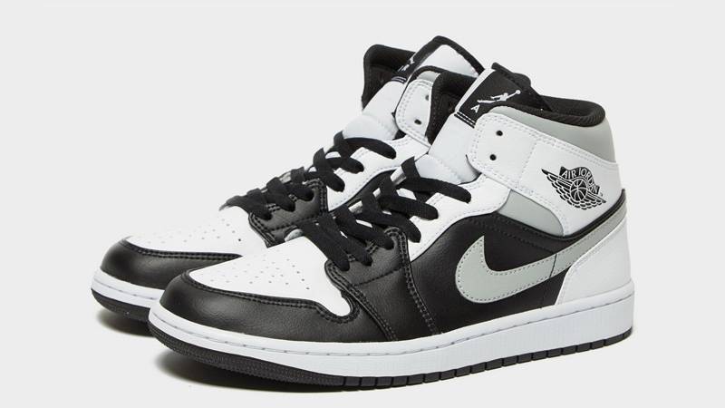 black and gray jordan 1
