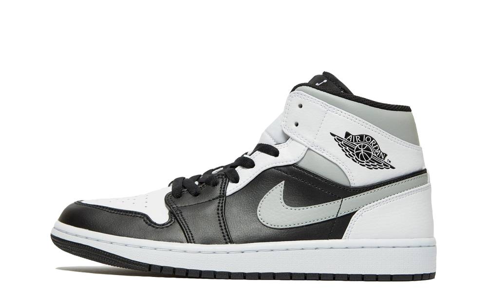 grey white and black jordan 1s