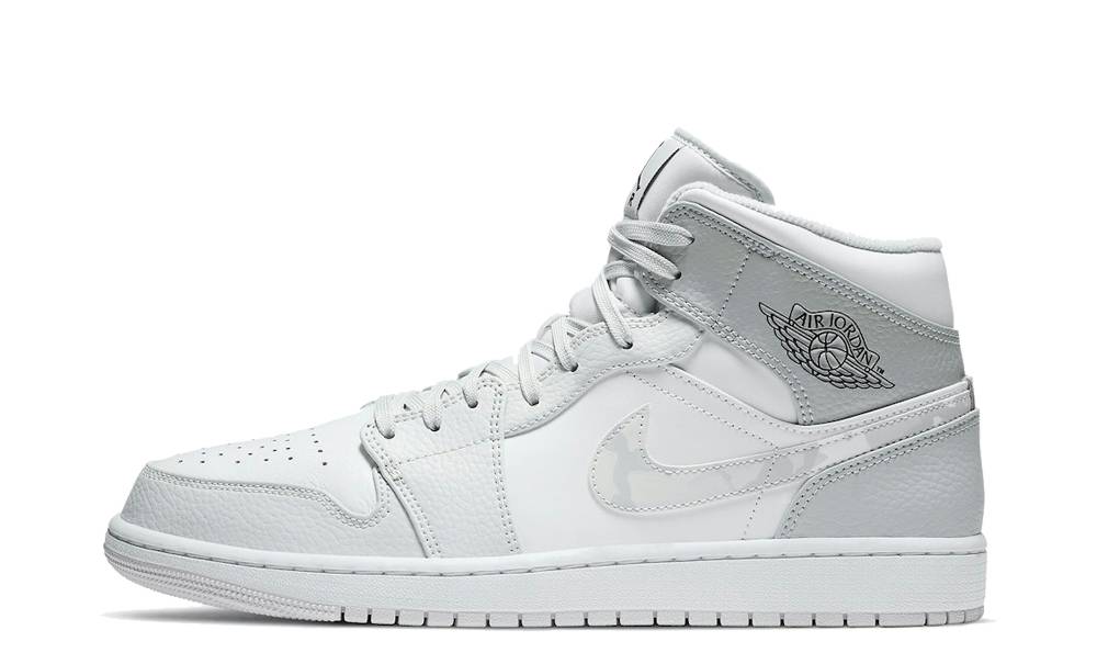 grey and white air jordan