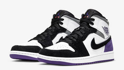 black and purple jordans womens