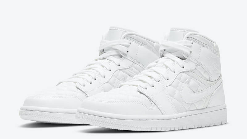 Jordan 1 Mid SE White Quilted