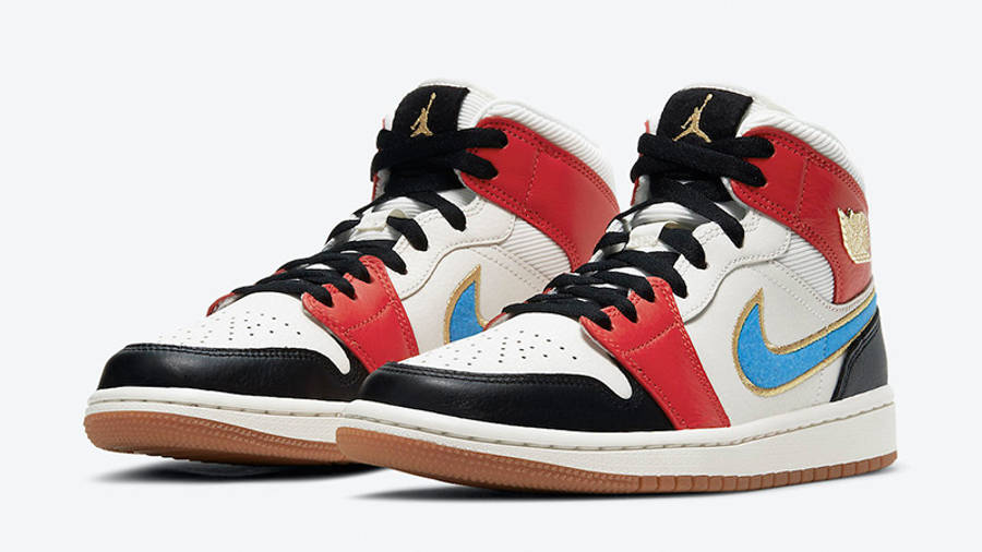 red black and blue jordan 1