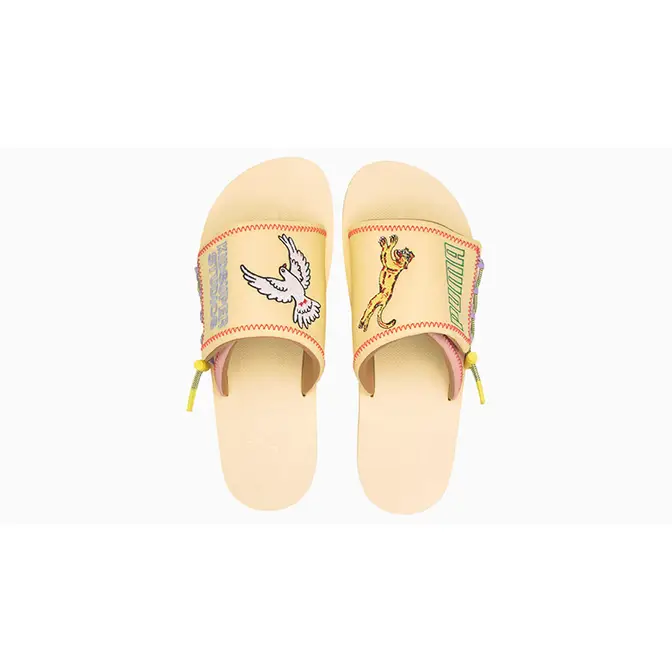 KidSuper x PUMA Wilo Slide Mellow Yellow | Where To Buy | 373543 