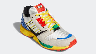 LEGO X adidas ZX 8000 Yellow Blue Front