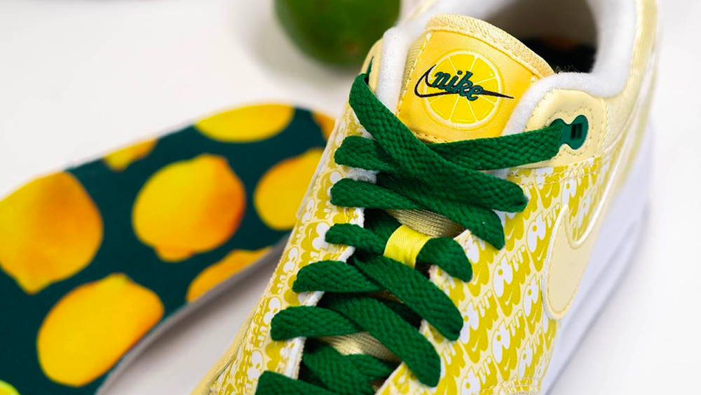 Image via solebyjc Nike Air Max 1 Powerwall "Lemonade" 2020