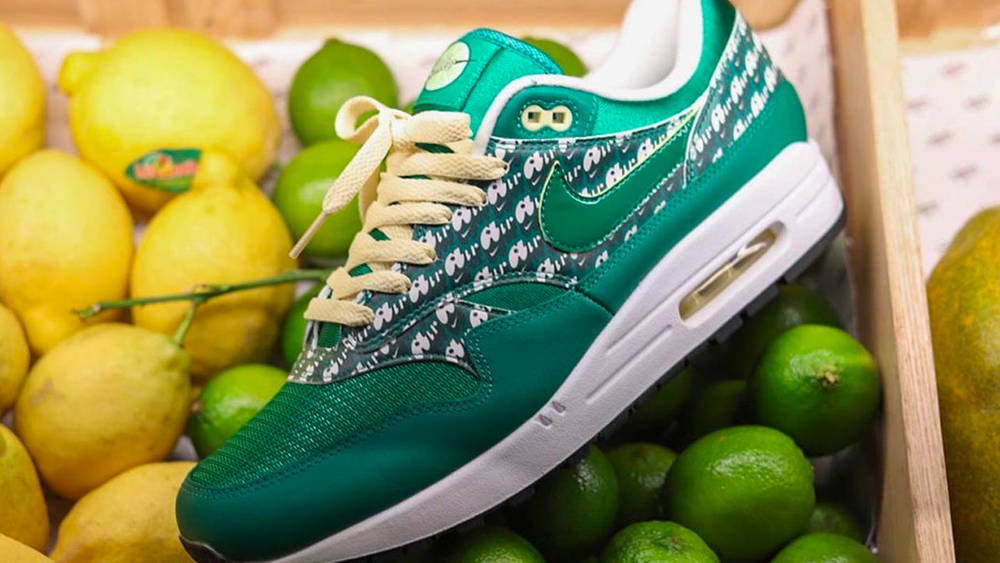 Image via size? Nike Air Max 1 Powerwall "Limeade"