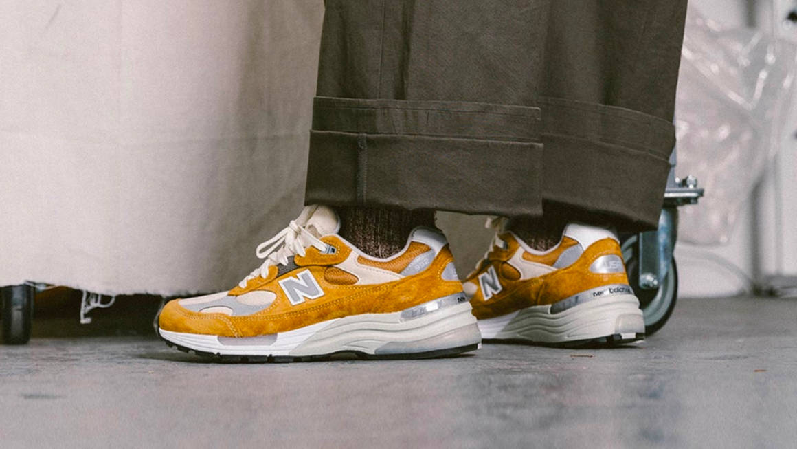 new balance 992 on feet