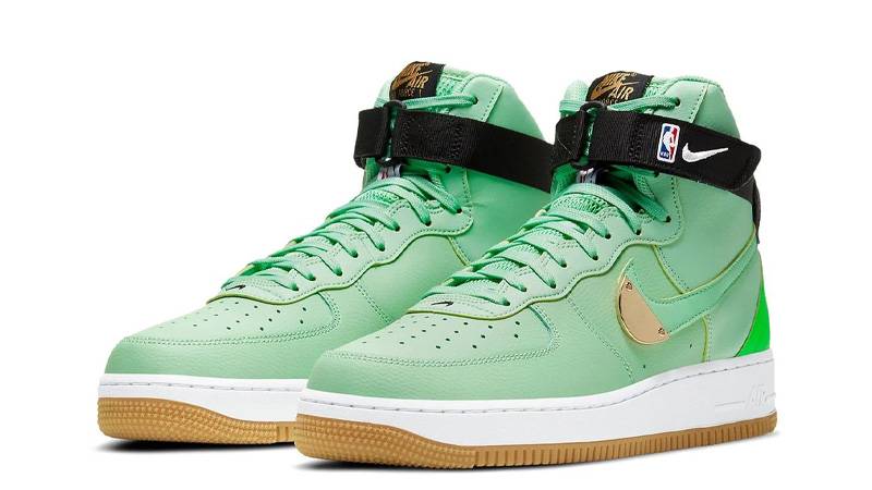 NBA x Nike Air Force 1 High Green Front