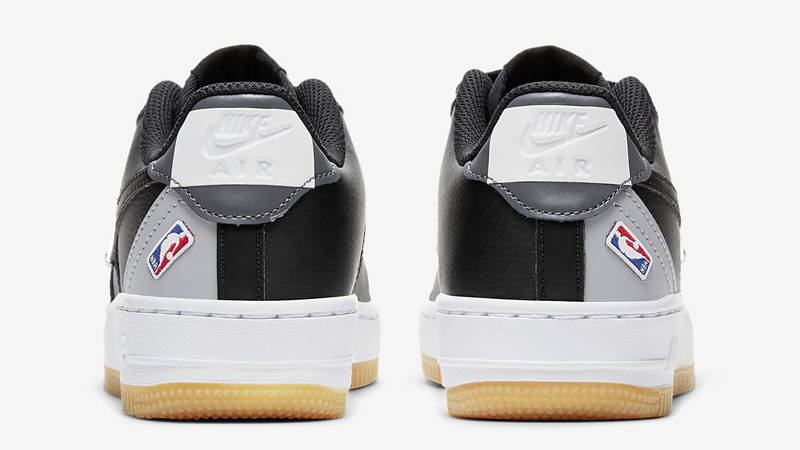 NBA x Nike Air Force 1 LV8 GS Black Wolf Grey